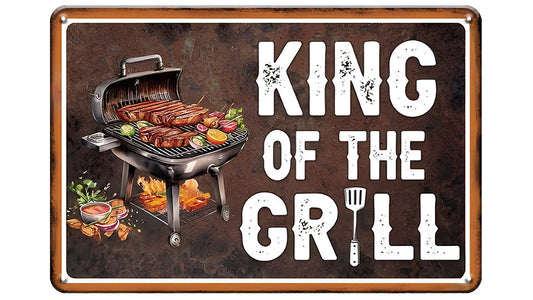 Metalen wandbord | King of the grill |