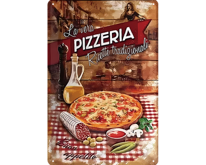 Metalen wandbord | Pizzeria |