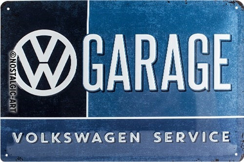 Metalen wandbord | Volkswagen service | 20x30cm |