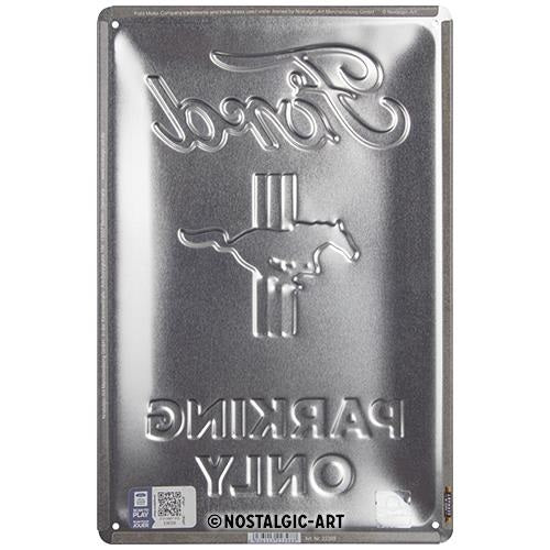 Metalen wandbord | Ford Mustang parking only | 30x20cm |