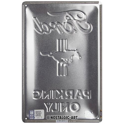 Metalen wandbord | Ford Mustang parking only | 30x20cm |