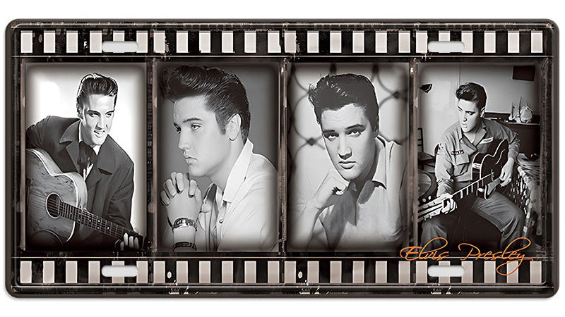 Metalen wandbord | Elvis Plesley | Kentekenplaat | 15x30cm |