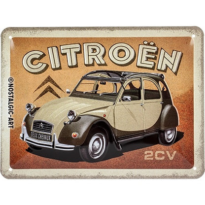 Metalen wandbord | Citroën | 2CV | 15x20cm |