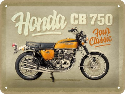 Metalen wandbord | Honda MC | CB750 Four | 15x20cm |