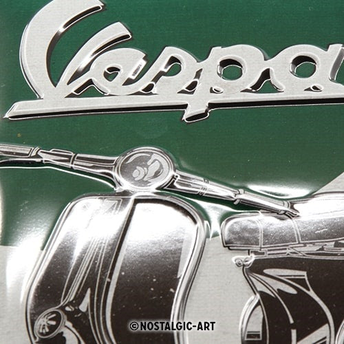 Metalen wandbord | Vespa Italian Classic | 30x20cm |