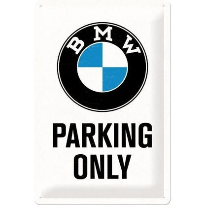 Metalen wandbord | BMW parking only | 30x20cm |