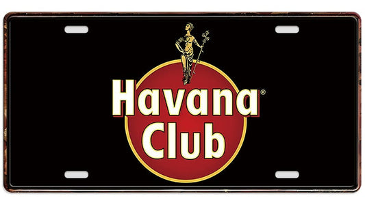 Metalen wandbord | Havana Club | Kentekenplaat | 15x30cm |