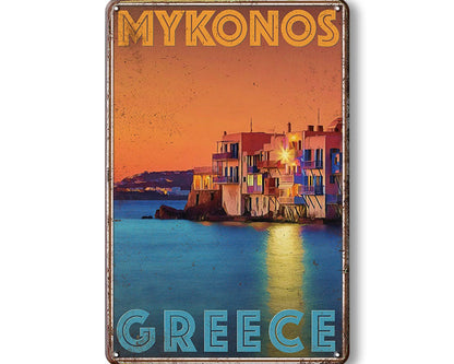 Metalen wandbord | Mykonos | Greece |