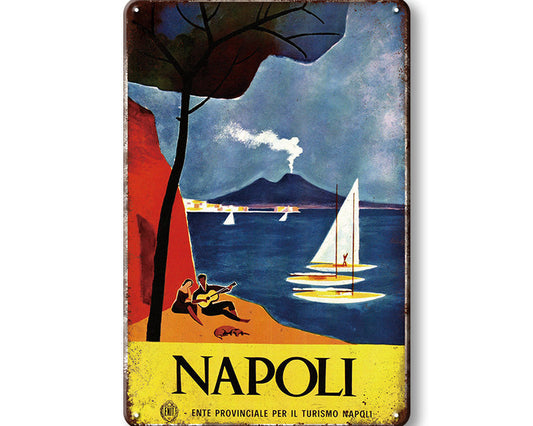 Metalen wandbord | Napoli |