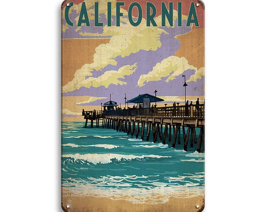 Metalen wandbord | California |