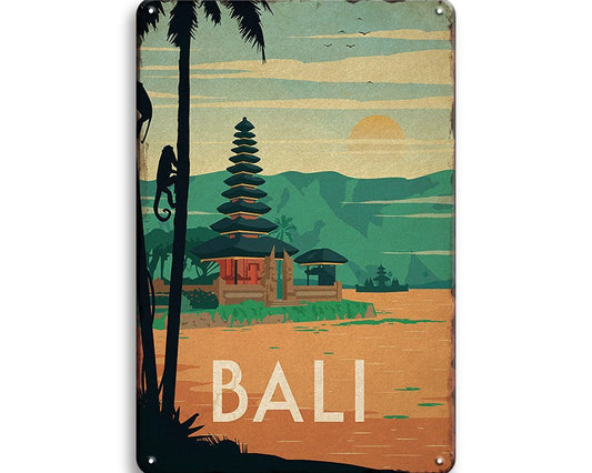 Metalen wandbord | Bali |