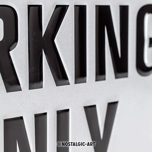 Metalen wandbord | BMW parking only | 30x20cm |