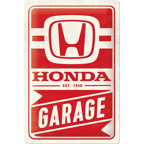 Metalen wandbord | Honda AM garage | 30x20cm |