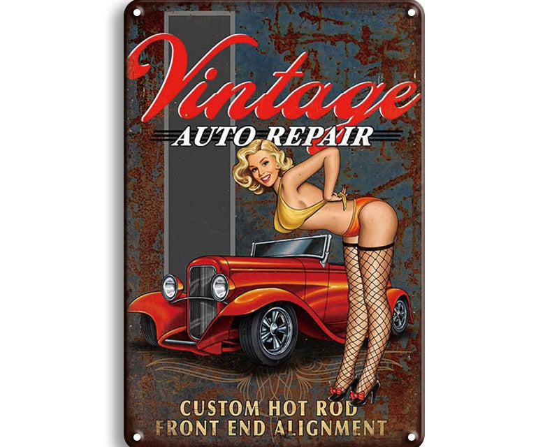 Metalen wandbord | Vintage auto repair |
