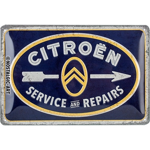 Metalen wandbord | Citroën | Service & repairs | 20x30cm |