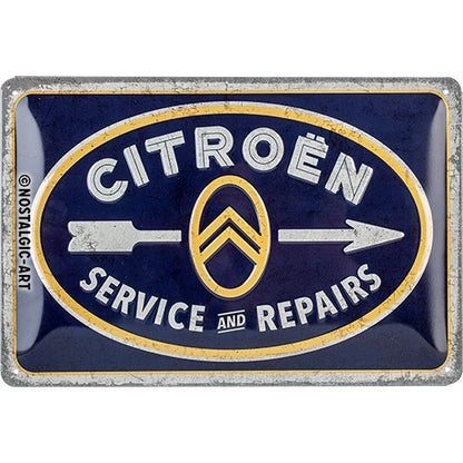 Metalen wandbord | Citroën | Service & repairs | 20x30cm |