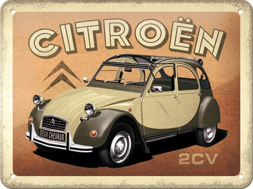 Metalen wandbord | Citroën | 2CV | 15x20cm |