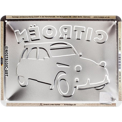 Metalen wandbord | Citroën | 2CV | 15x20cm |