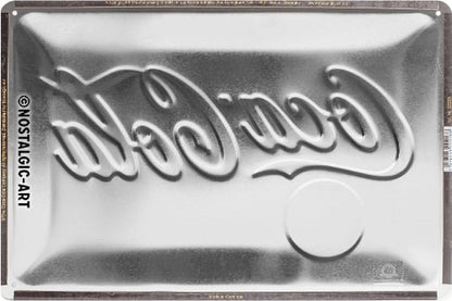 Metalen wandbord | Coca Cola geel logo | 20x30cm |