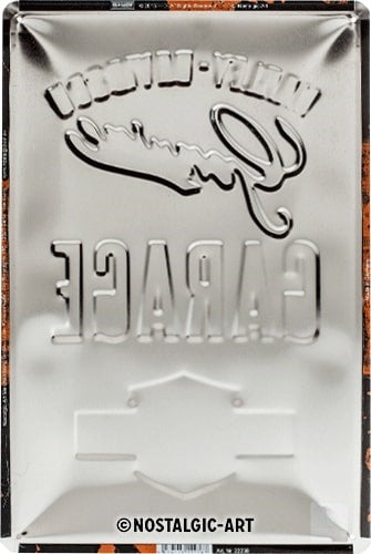 Metalen wandbord | Harley-Davidson garage | 30x20cm |