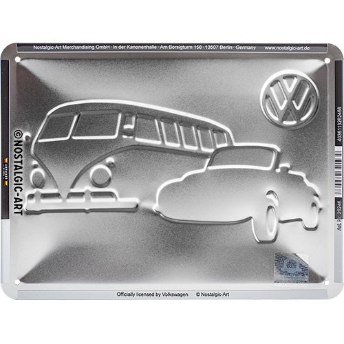 Metalen wandbord | Volkswagen | Meet The Classics | 15x20cm |
