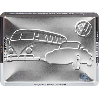 Metalen wandbord | Volkswagen | Meet The Classics | 15x20cm |