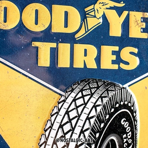Metalen wandbord | Goodyear Tires Cushion | 30x20cm |