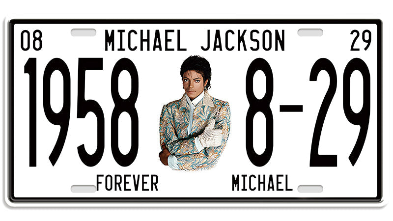Metalen wandbord | Michael Jackson | Kentekenplaat | 15x30cm |