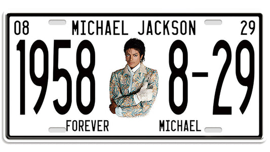 Metalen wandbord | Michael Jackson | Kentekenplaat | 15x30cm |