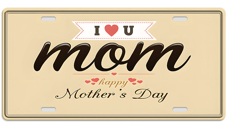 Metalen wandbord | Mother's Day | Kentekenplaat | 15x30cm |
