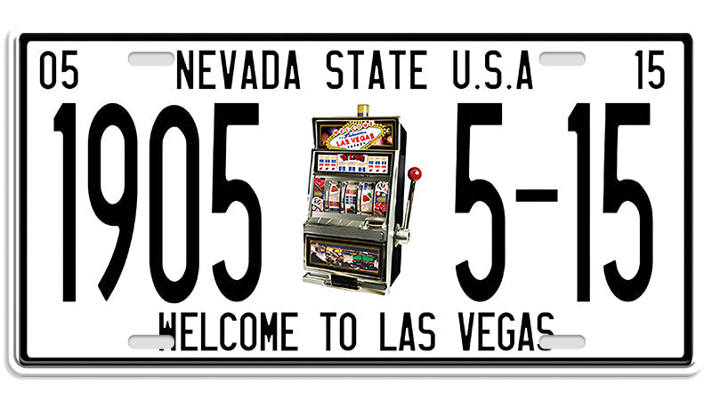 Metalen wandbord | Nevada State U.S.A. | Kentekenplaat | 15x30cm |
