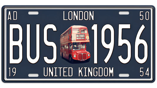 Metalen wandbord | London United Kingdom | Kentekenplaat | 15x30cm |