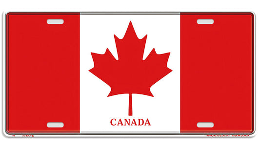 Metalen wandbord | Canada #3 | Kentekenplaat | 15x30cm |