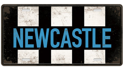 Metalen wandbord | Newcastle | Kentekenplaat | 15x30cm |