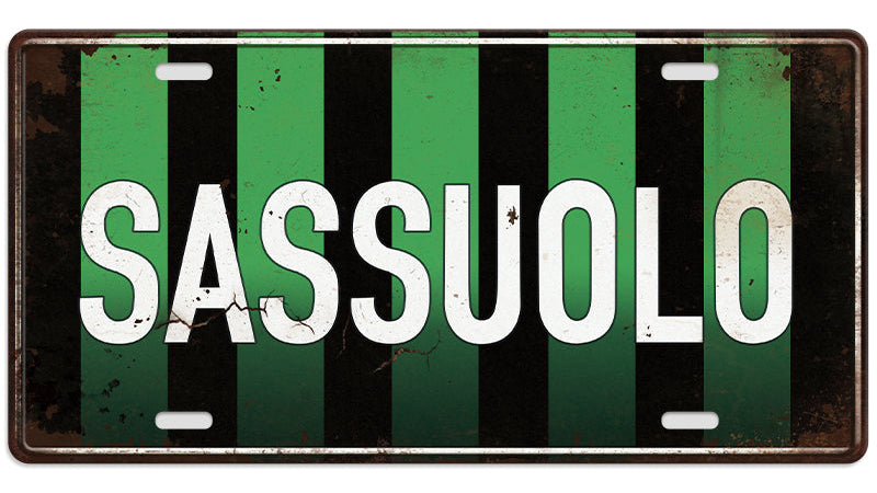 Metalen wandbord | Sassuolo | Kentekenplaat | 15x30cm |