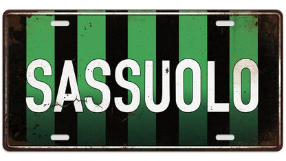 Metalen wandbord | Sassuolo | Kentekenplaat | 15x30cm |