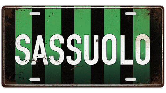 Metalen wandbord | Sassuolo | Kentekenplaat | 15x30cm |