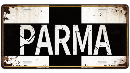 Metalen wandbord | Parma | Kentekenplaat | 15x30cm |