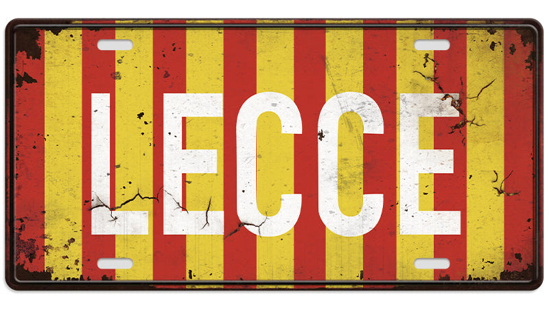 Metalen wandbord | Lecce | Kentekenplaat | 15x30cm |