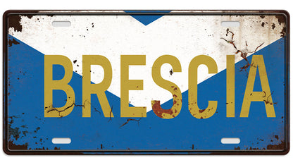 Metalen wandbord | Brescia | Kentekenplaat | 15x30cm |