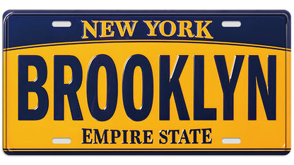 Metalen wandbord | New York Brooklyn | Kentekenplaat | 15x30cm |