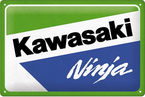 Metalen wandbord | Kawasaki Ninja | 20x30cm |