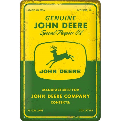 Metalen wandbord | John Deere | Special purpose oil | 30x20cm |