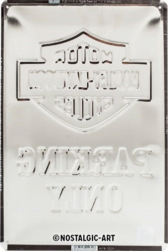 Metalen wandbord | Harley-Davidson parking only | 30x20cm |