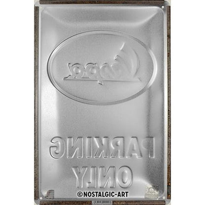 Metalen wandbord | Vespa Italian parking only | 30x20cm |