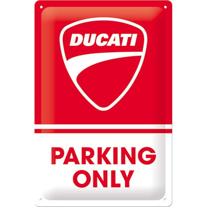 Metalen wandbord | Ducati parking only | 30x20cm |