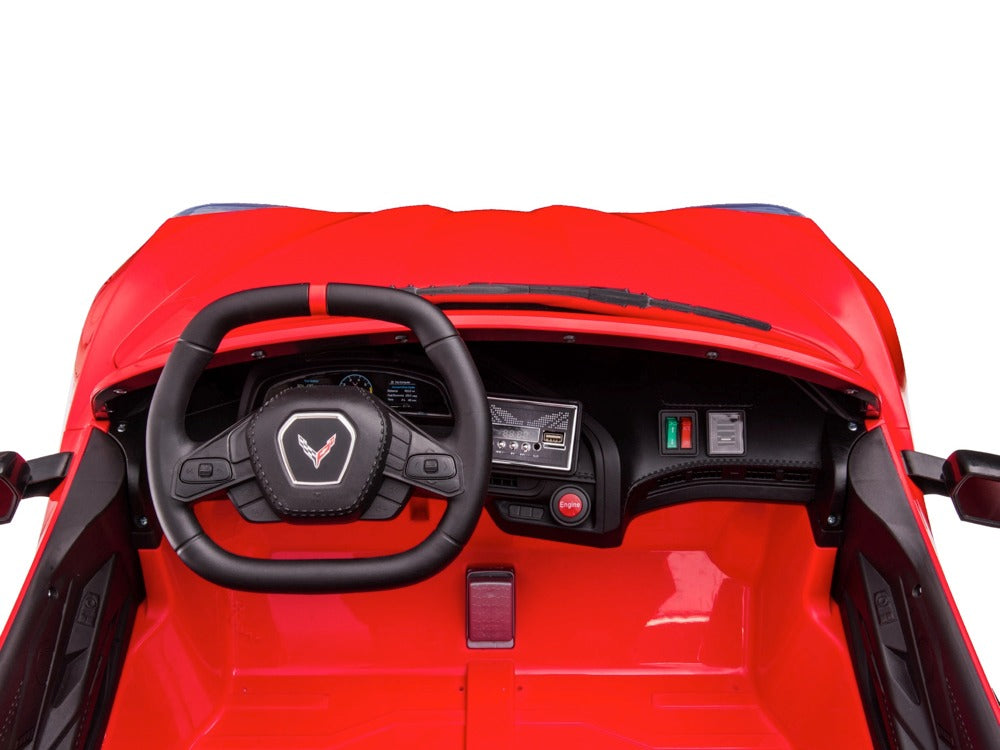 Corvette Stingray | Elektrische kinderauto | 12V | 2-Persoons model | Rood |