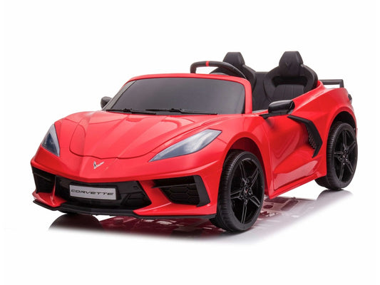 Corvette Stingray | Elektrische kinderauto | 12V | 2-Persoons model | Rood |