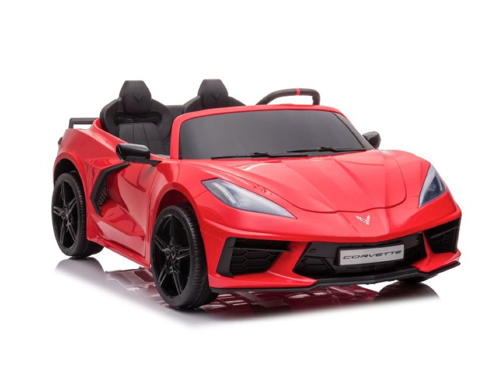 Corvette Stingray | Elektrische kinderauto | 12V | 2-Persoons model | Rood |