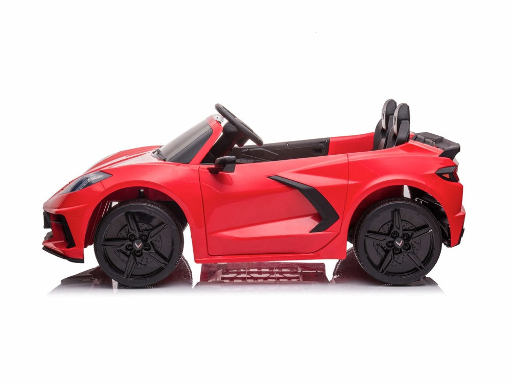Corvette Stingray | Elektrische kinderauto | 12V | 2-Persoons model | Rood |